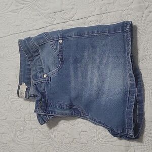 High-waisted Stretch Jean Shorts Size Large By LE3NO